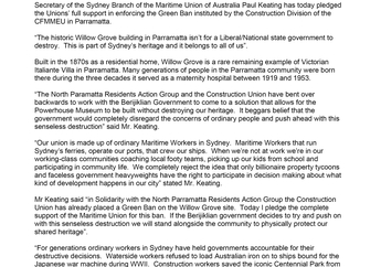 CFMMEU Green Ban